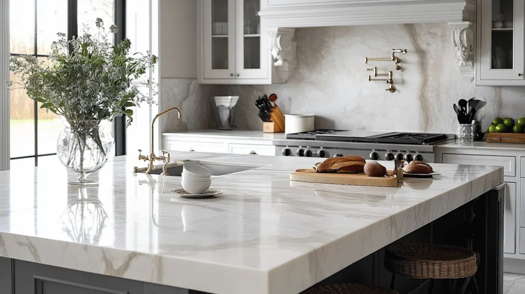 marble kitchen counter tops